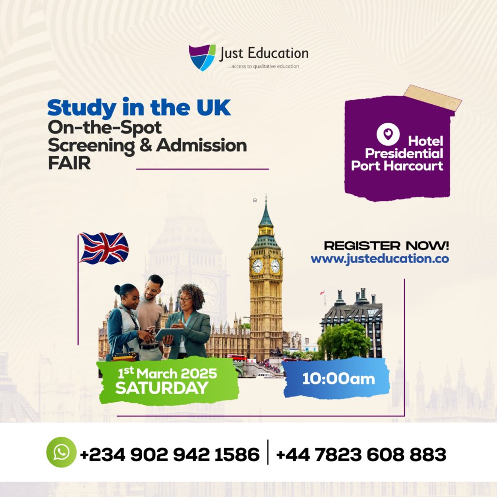 Study in the UK - Justeducation - 2025